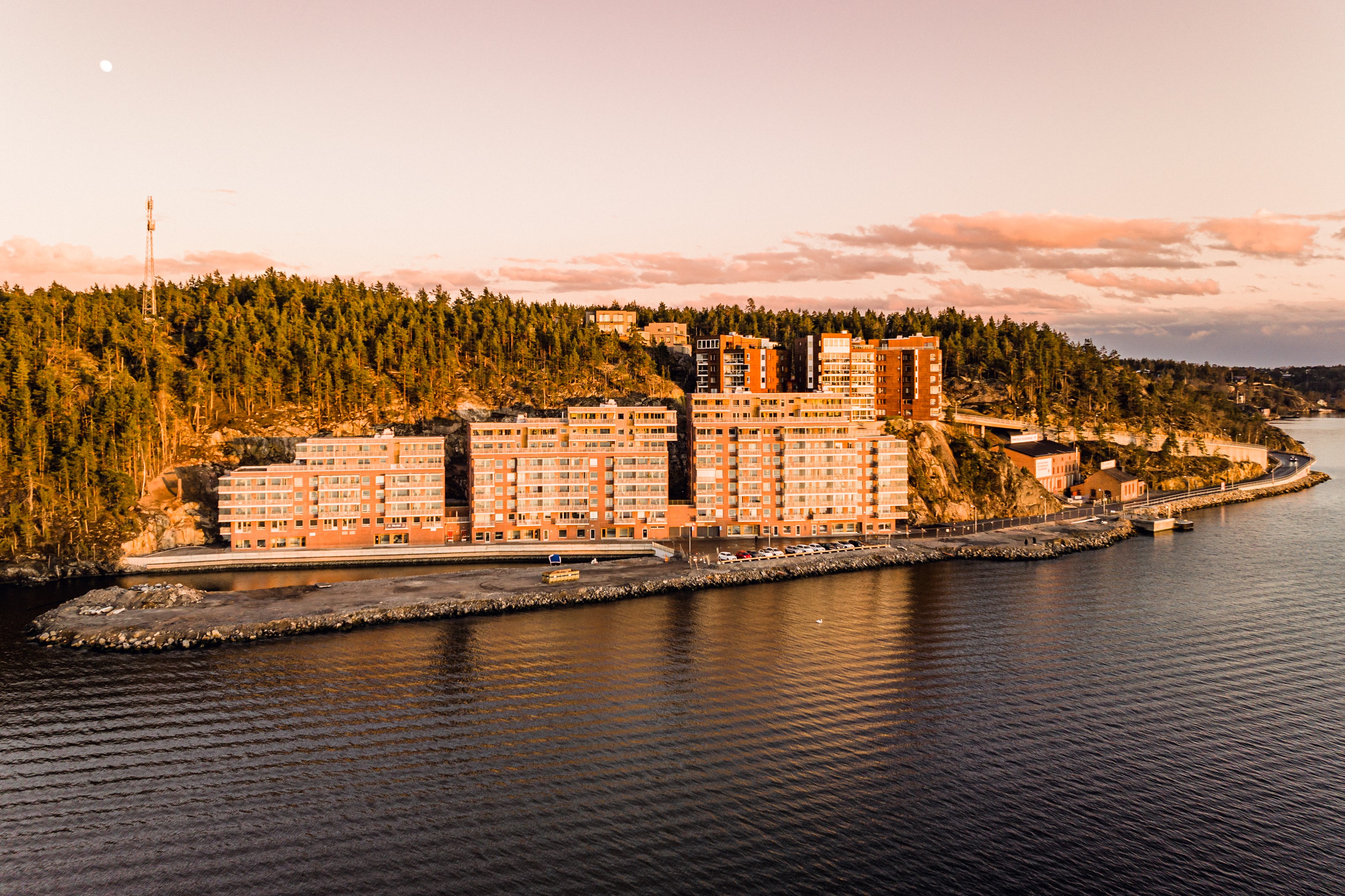 Bostadsbild från Telegrafvägen 32, Kommande i Telegrafberget, Nacka