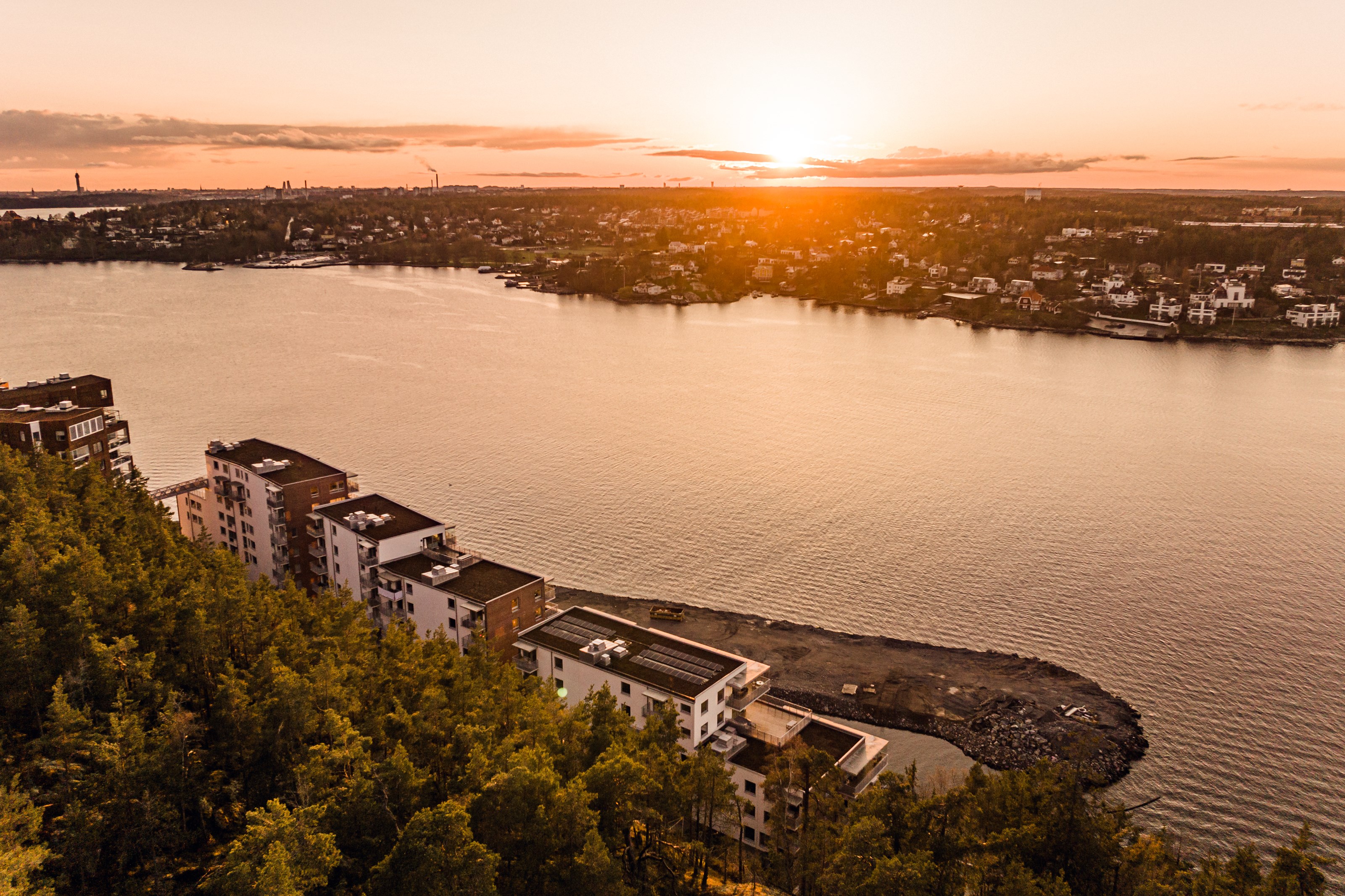 Bostadsbild från Telegrafvägen 32, Kommande i Telegrafberget, Nacka