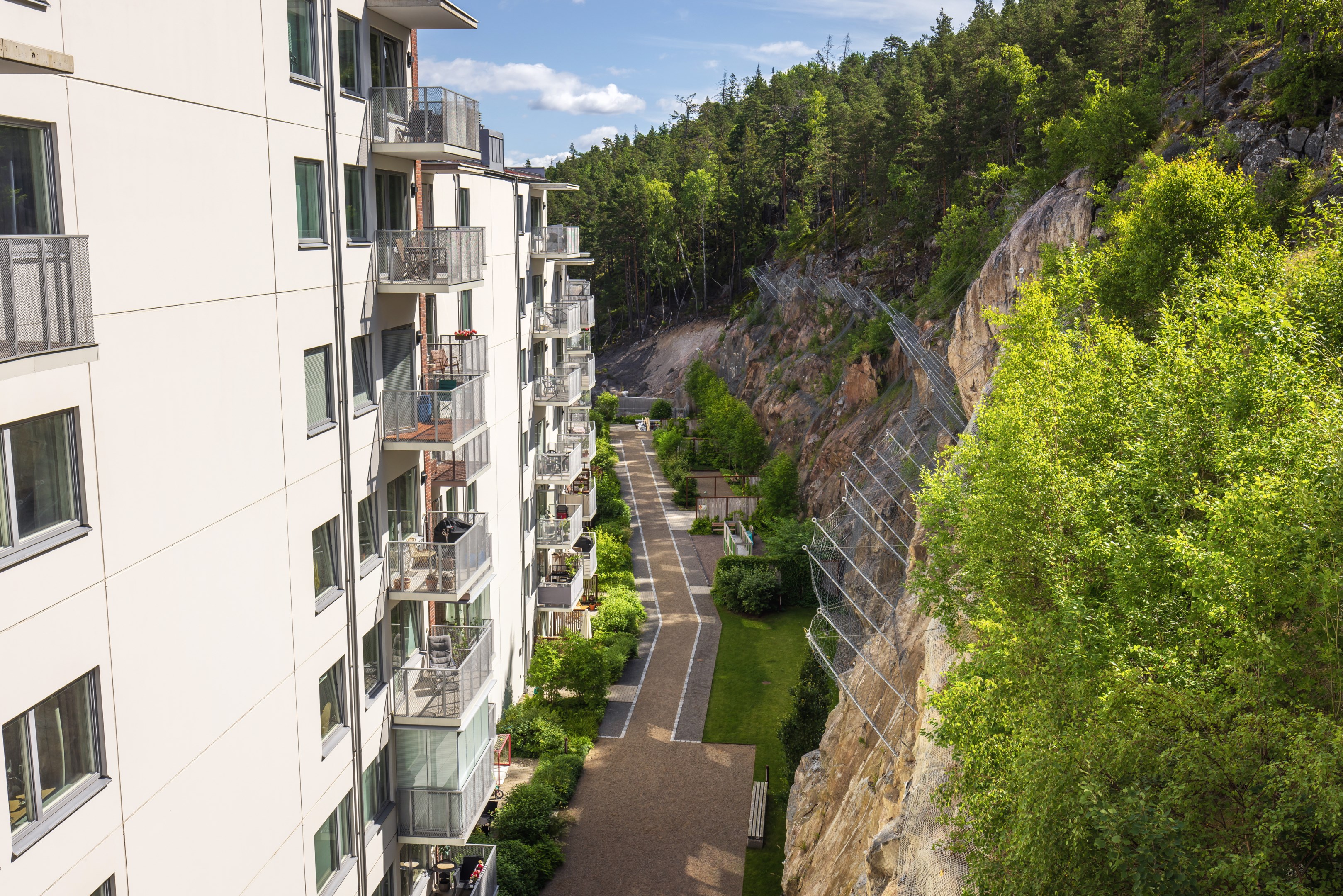 Bostadsbild från Telegrafvägen 32, Kommande i Telegrafberget, Nacka
