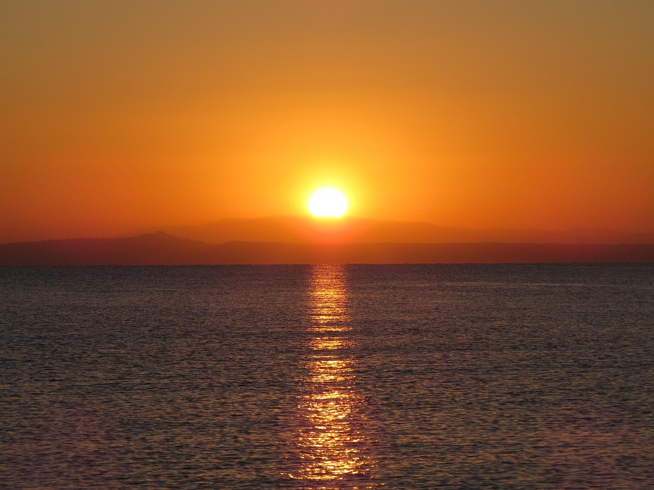 Solnedgång, Natur,