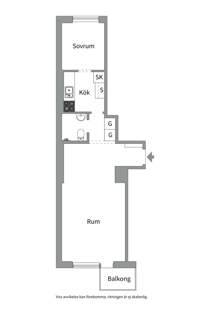 Planlösning från Strålgatan 47, Till salu i Kungsholmen - Lilla Essingen, Stockholm