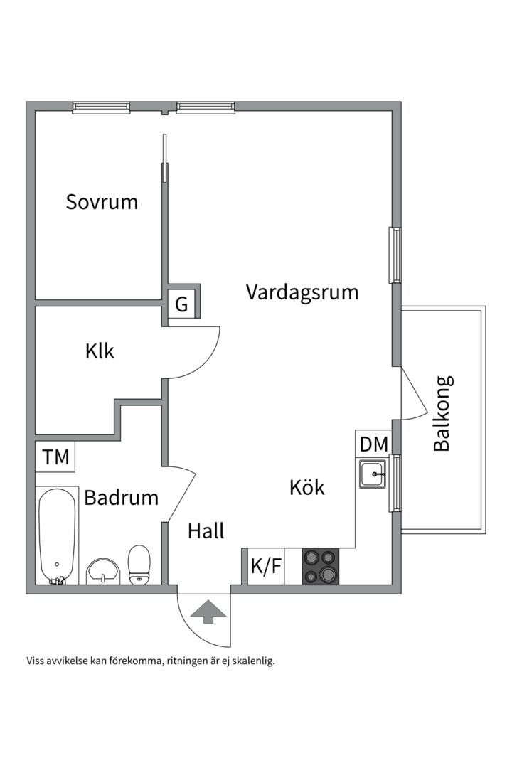 Planlösning från Edövägen 24A, Kommande i Västra Orminge, Nacka