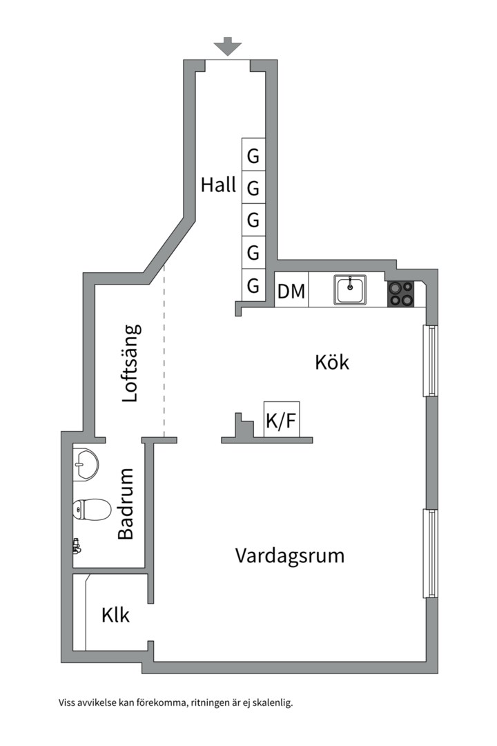 Planlösning från Fridhemsgatan 12A, Kommande i Kungsholmen - Fridhemsplan, Stockholm
