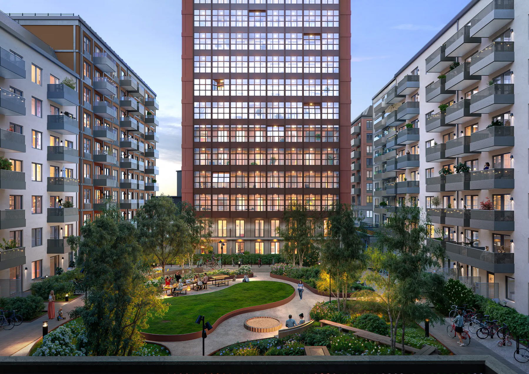 Bostadsbild från Vida Årstaberg, Kommande i Årstaberg, Stockholm