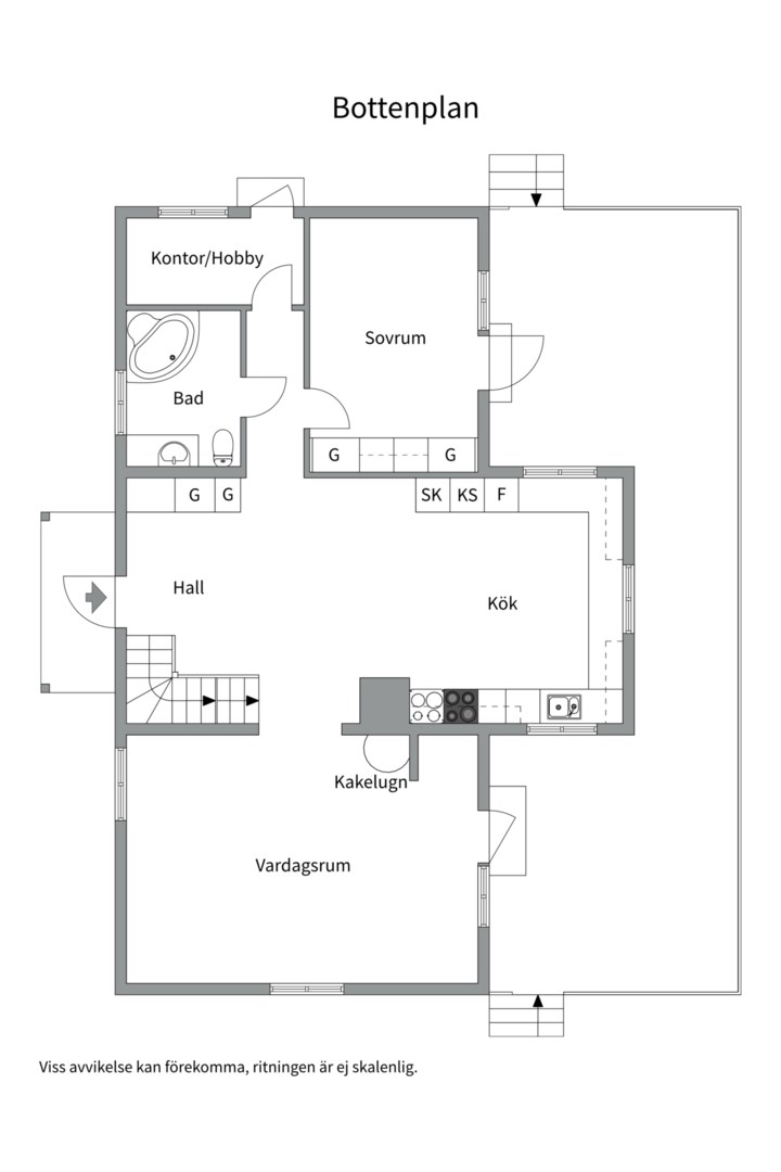 Planlösning från Förhandstips Villa, Till salu i Vindö - Fjällsvik, Värmdö