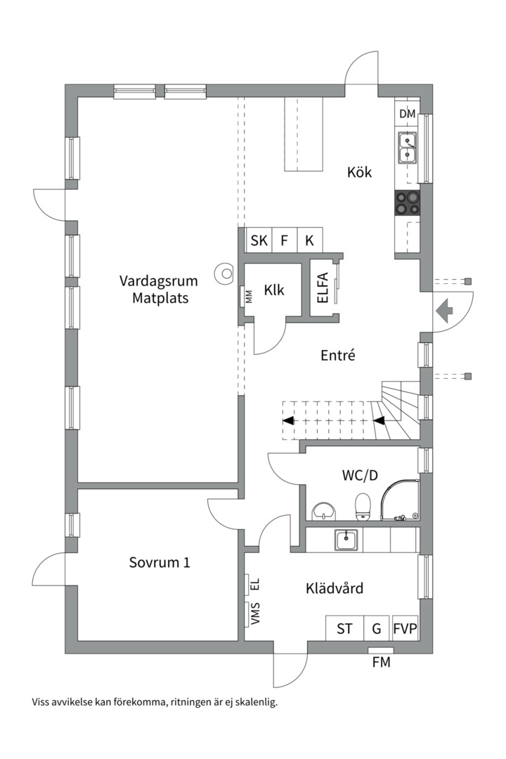 Planlösning från Jakthornsvägen 11, Kommande i Herrviksnäs, Värmdö