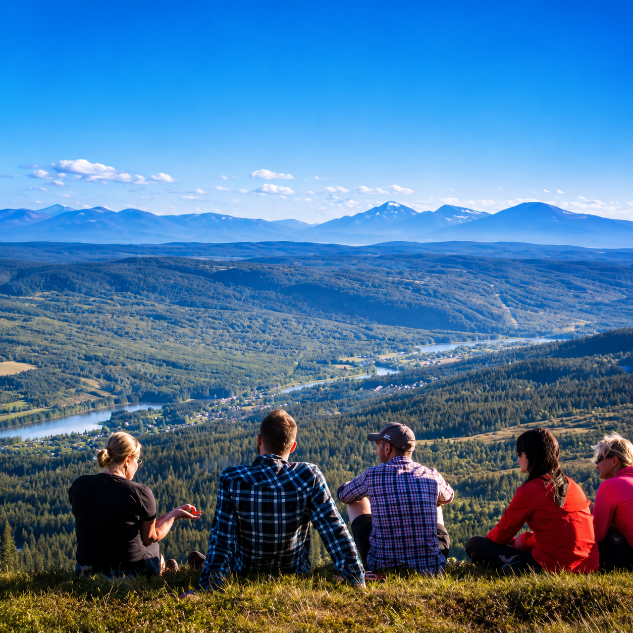 UTSIKT MOT TRYSIL  NORGE