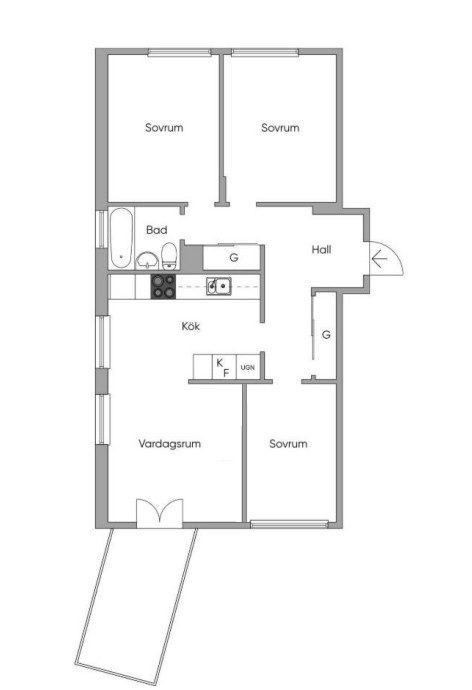 Bostadsbild från Rådjursstigen 14, Såld i Bergshamra, Solna