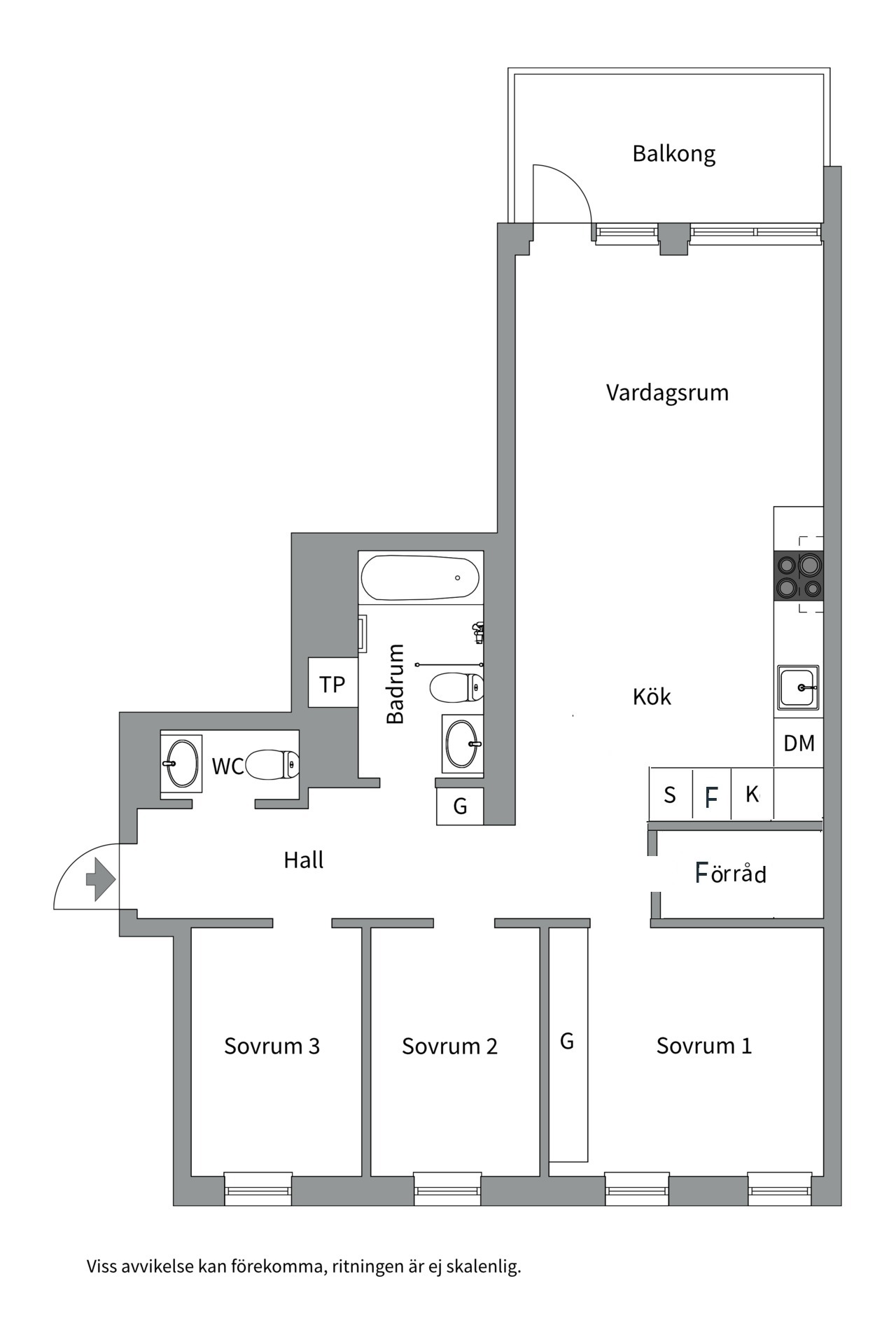 Bostadsbild från Tre Kronors väg 31, Kommande i Kvarnholmen, Nacka