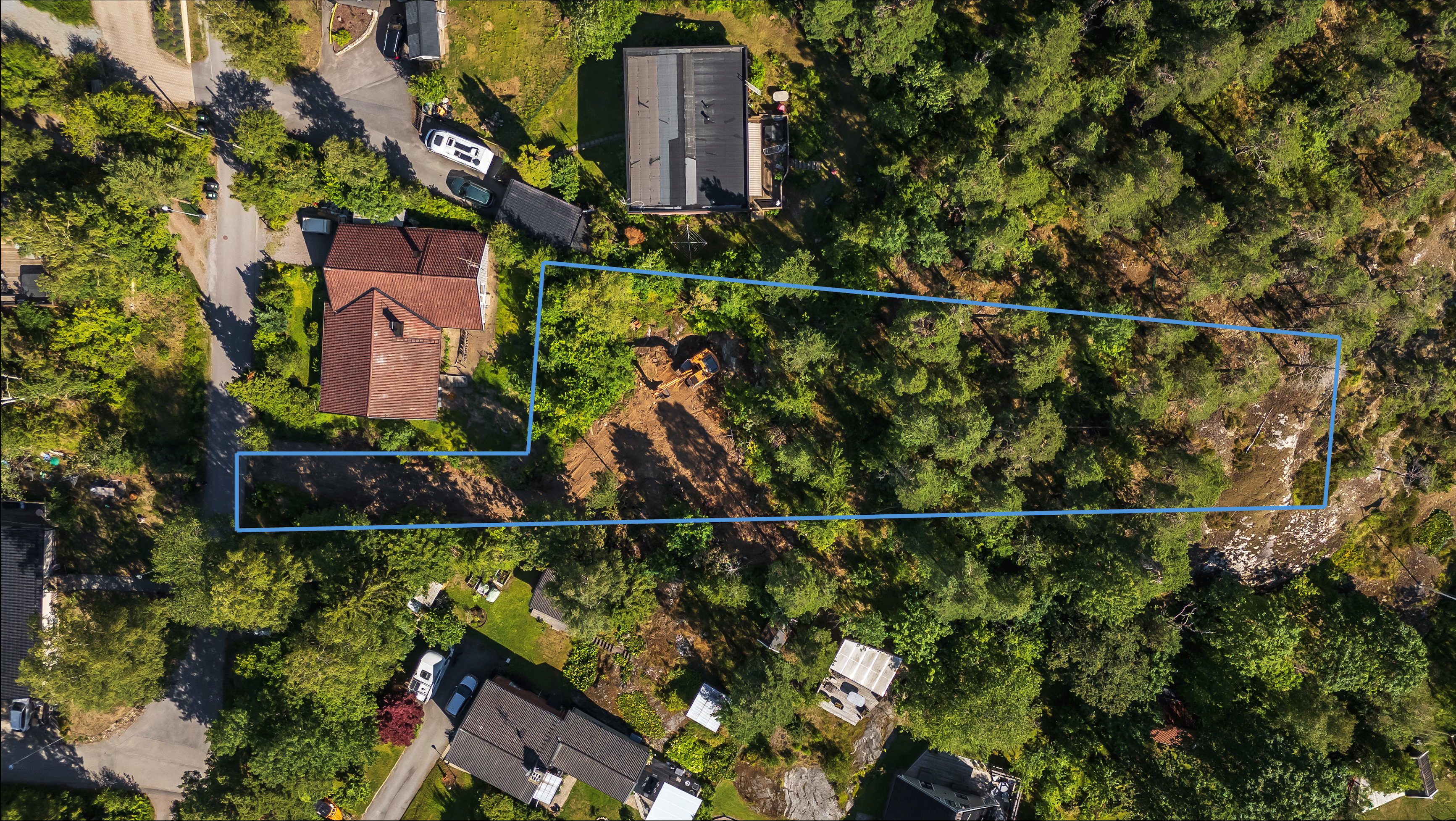 Bostadsbild från Hermelinsvägen 2, Kommande i Tullinge Skog, Botkyrka
