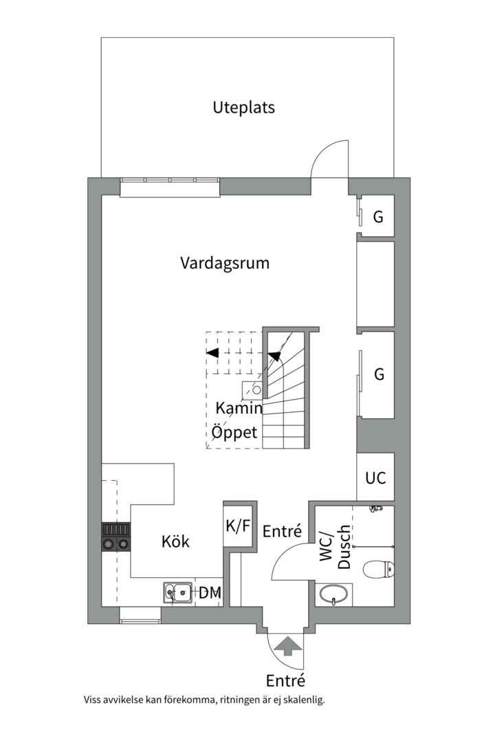 Planlösning från Hagtorpsvägen 29, Kommande i Lindbacken, Uppsala