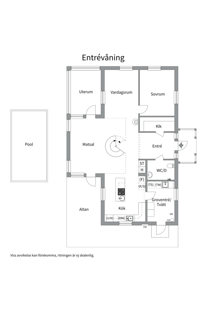 Planlösning från Granstigen 33, Såld i Alsike, Knivsta