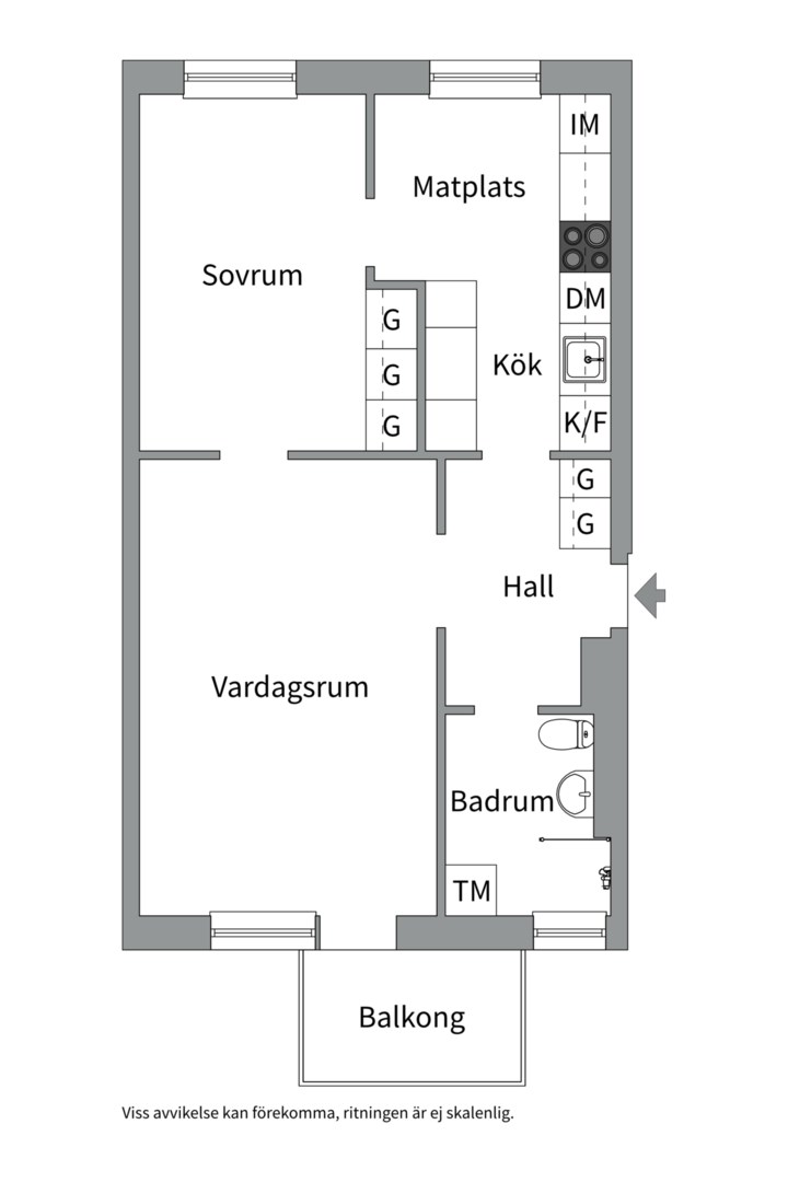 Planlösning från Sparbanksvägen 81, Kommande i Hägerstensåsen, Stockholm