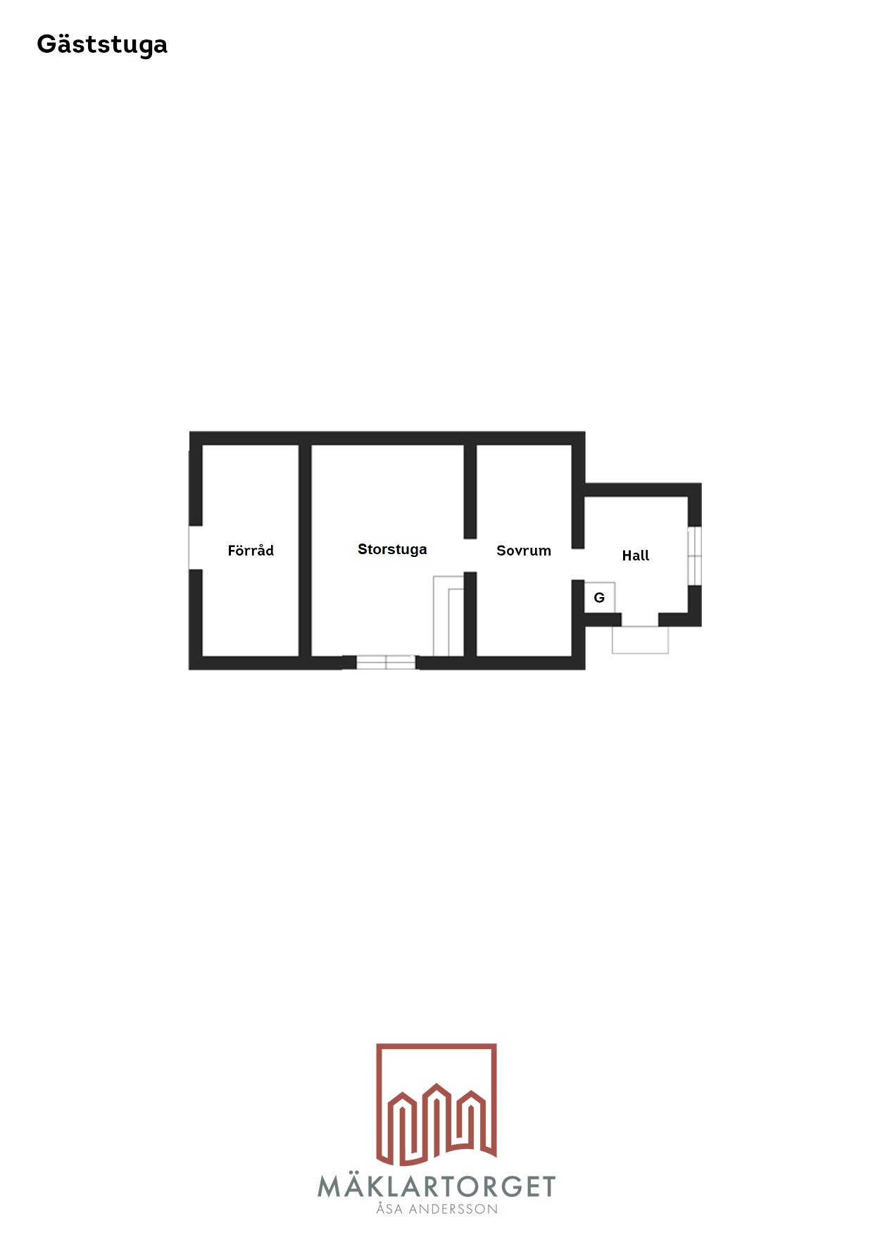 Planritning gäststuga