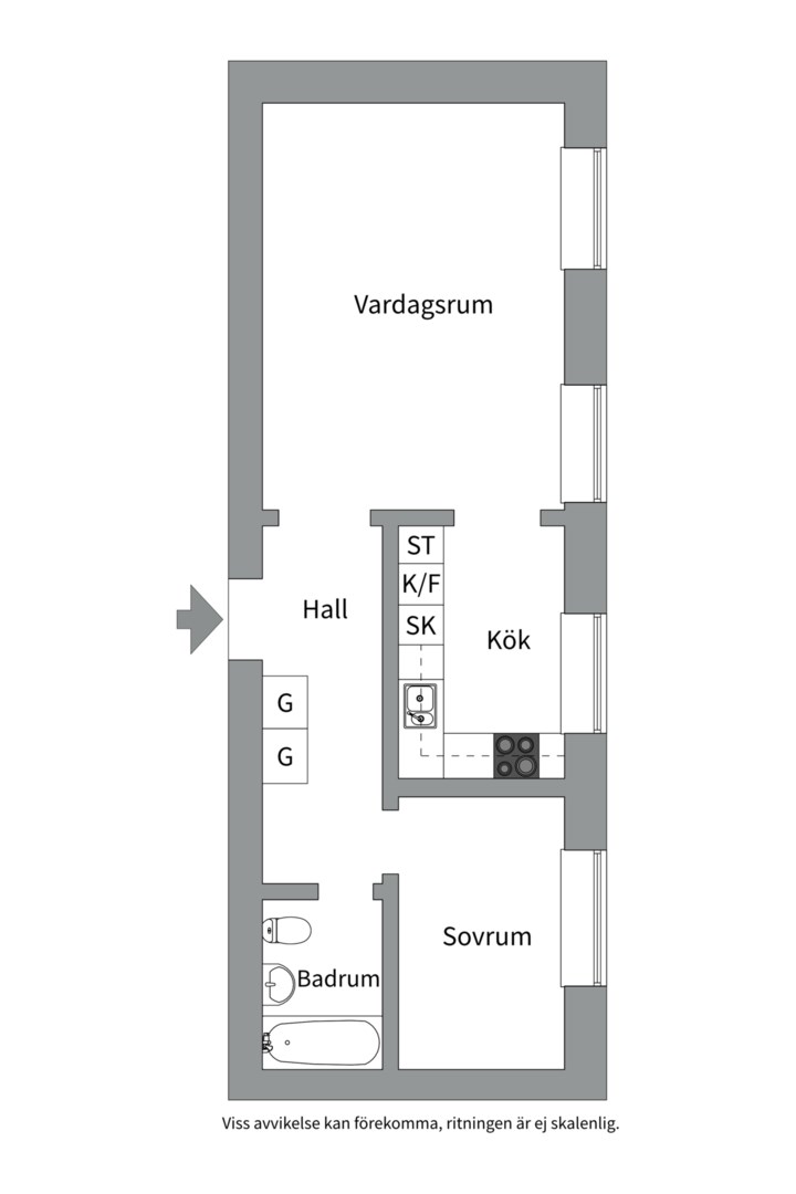 Planlösning från Typografvägen 1, Till salu i Aspudden, Stockholm