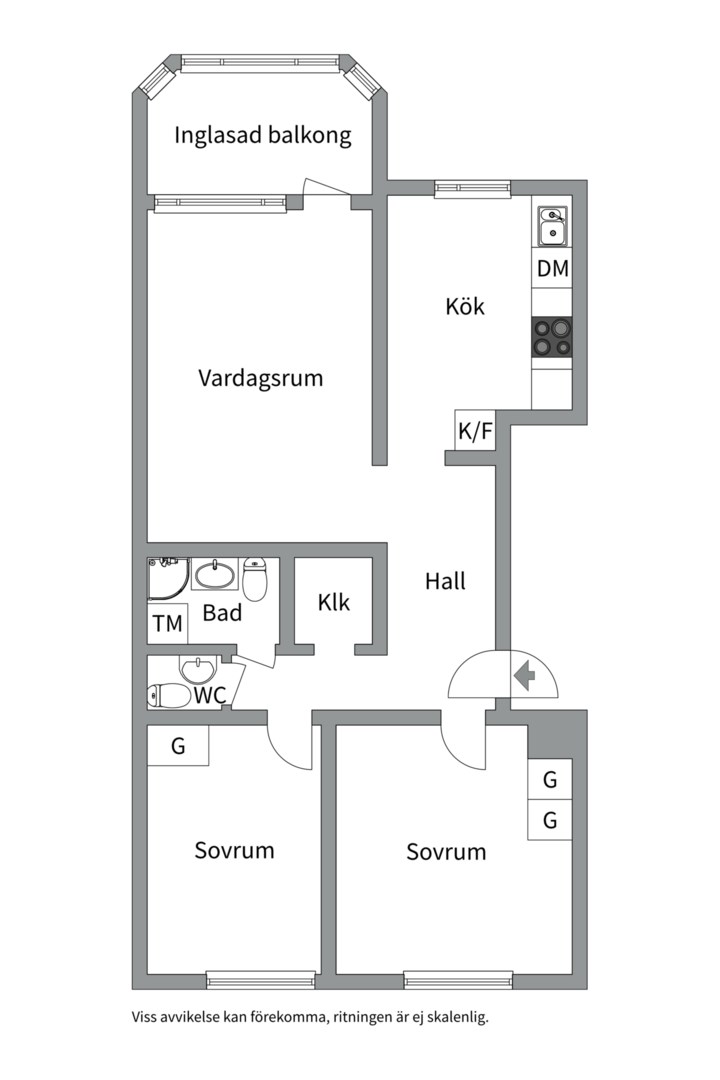 Planlösning från Vetterstorpsgatan 20, Till salu i Vetterstorp, Västerås