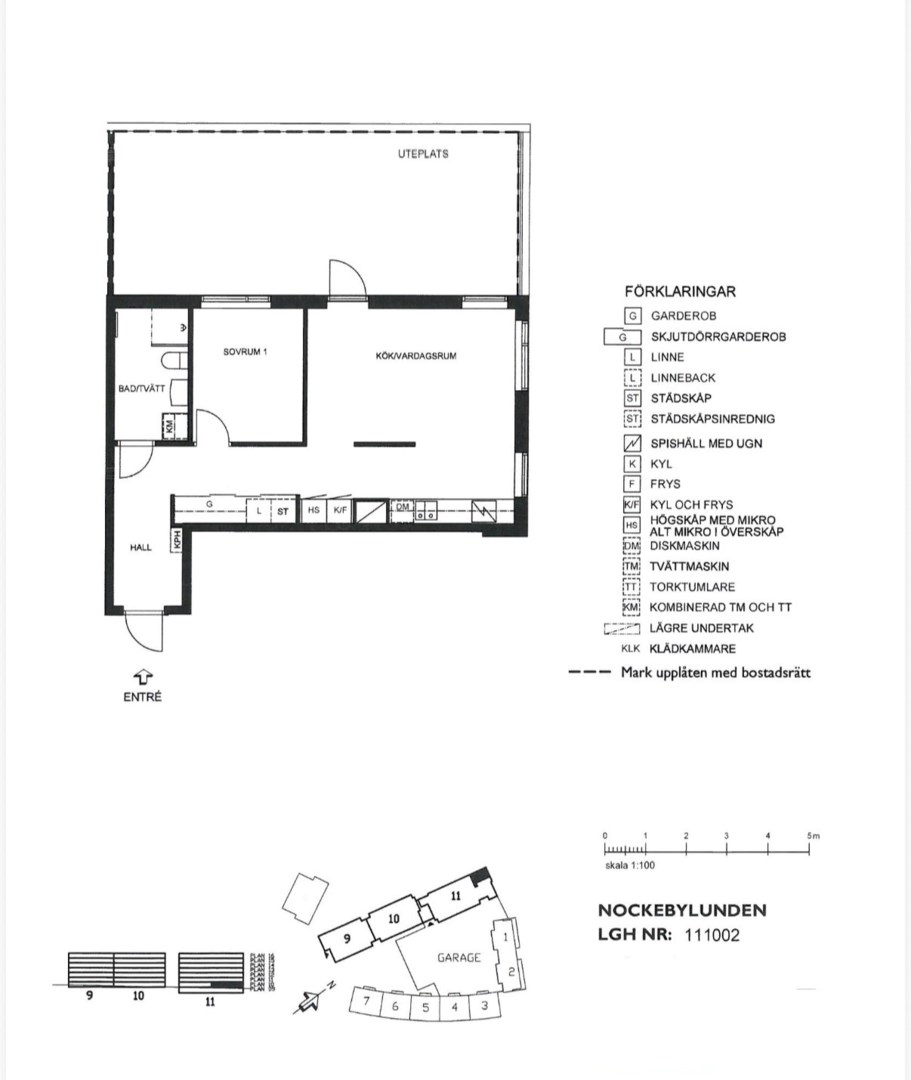 Planlösning från Gubbkärrsvägen 19A, Till salu i Bromma - Nockebyhov, Stockholm