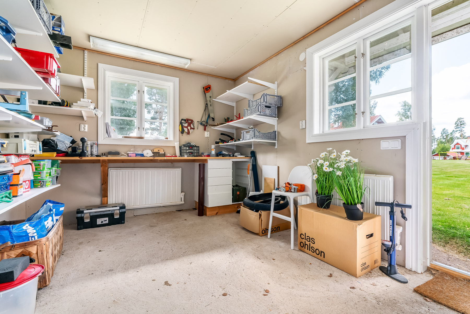 Snickarbod i garage