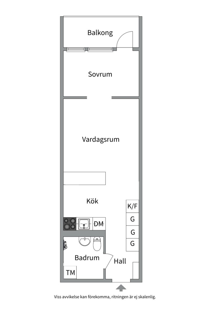 Planlösning från Inedalsgatan 5, Kommande i Kungsholmen - Fridhemsplan, Stockholm