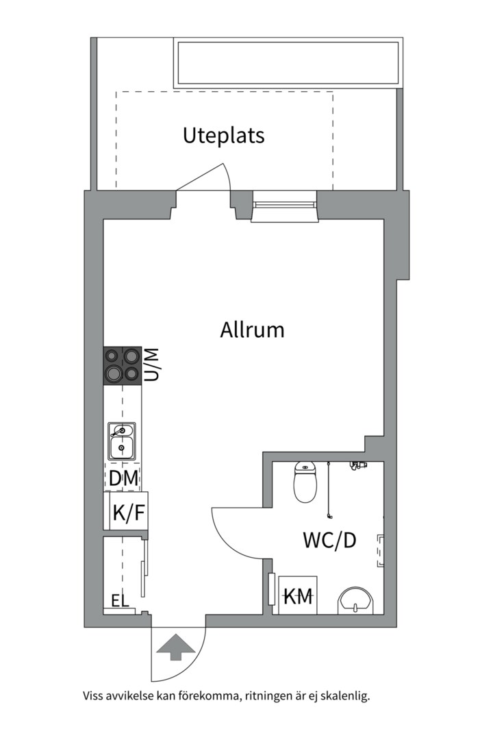 Planlösning från Årstaskogs Väg 7A, Till salu i Årstaberg, Stockholm