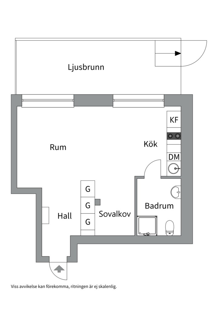 Planlösning från Petterslundsgatan 16A, Till salu i Fålhagen, Uppsala