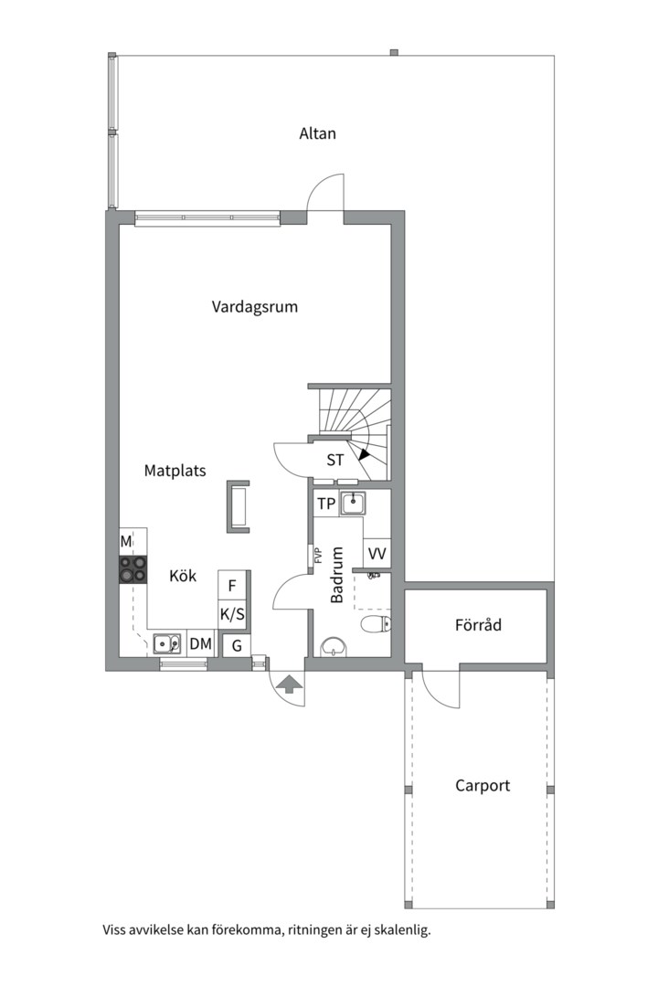 Planlösning från Varggropsvägen 52, Kommande i Björklinge, Uppsala
