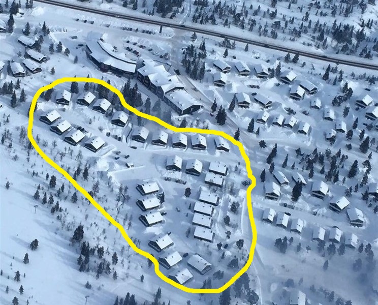 Gult Hemfjällsbyn