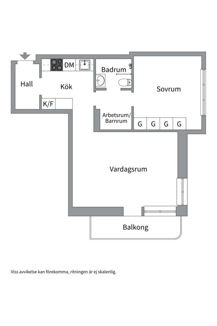 Planlösning från Stagneliusvägen 32, Till salu i Kungsholmen, Stockholm