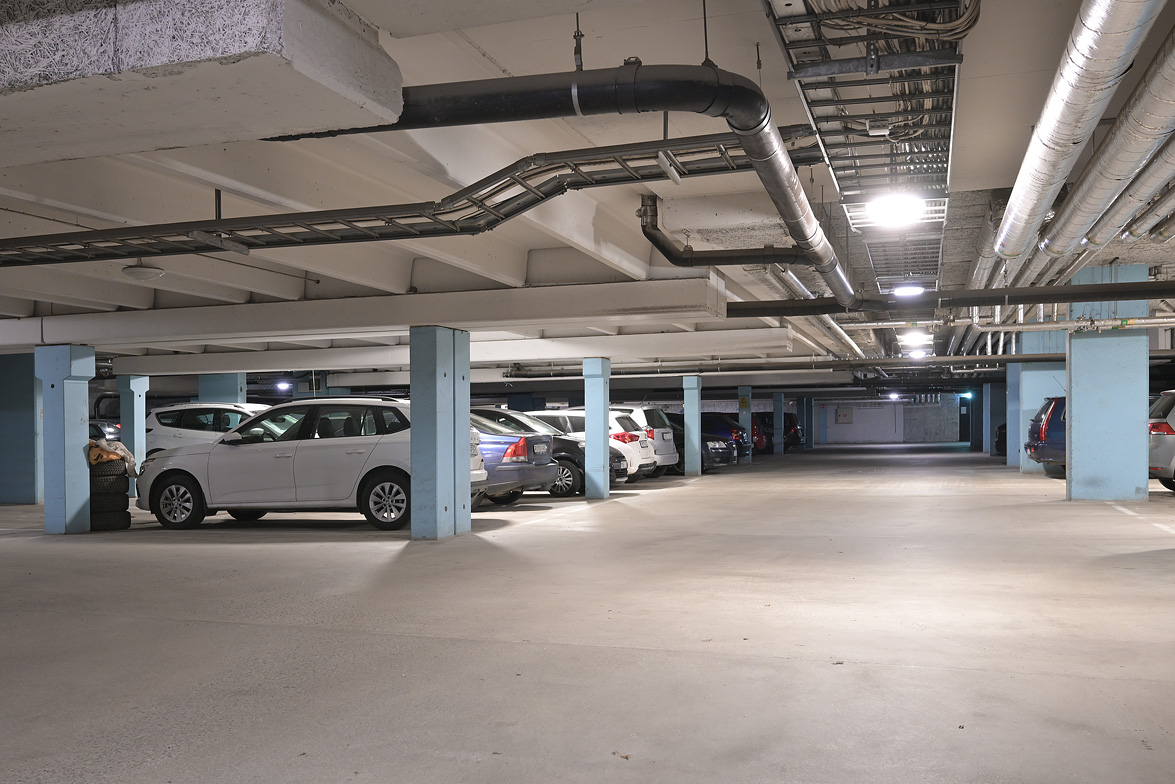 Föreningens underjordiska garage