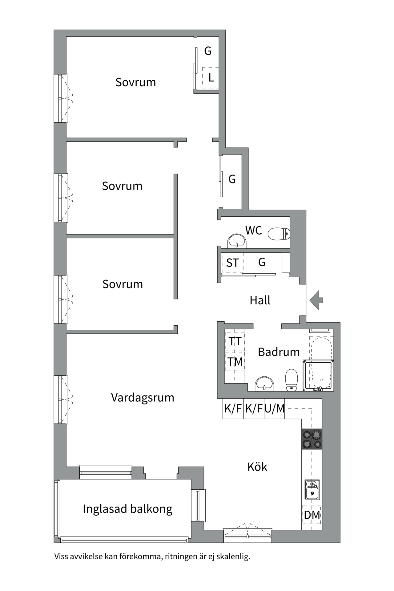Bostadsbild från Poseidongatan 13, Till salu i Öster Mälarstrand, Västerås
