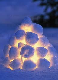 Egengjord snö lykta
