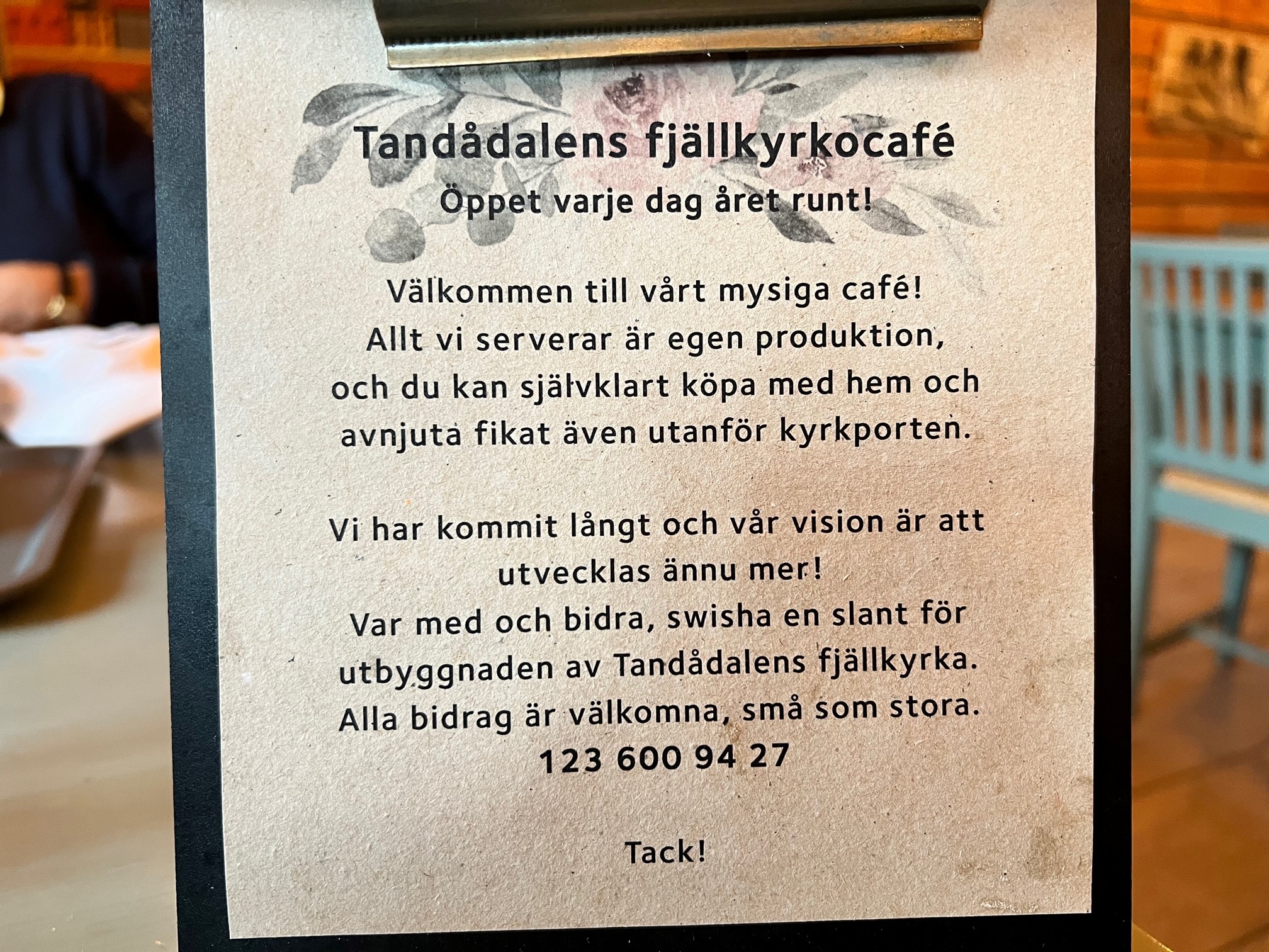 "Allt vi serverar är egen produktion"
