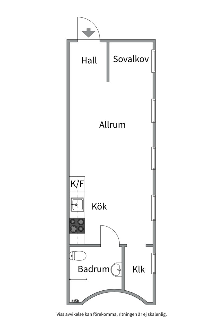 Planlösning från Fastlagsvägen 63A, Till salu i Midsommarkransen, Stockholm