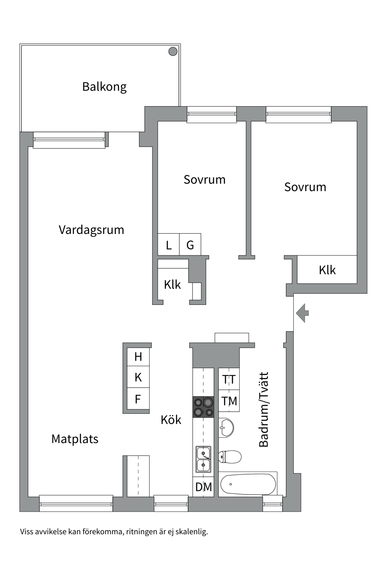 Bostadsbild från Djuphamnsvägen 12B, Till salu i Stohagen, Västerås