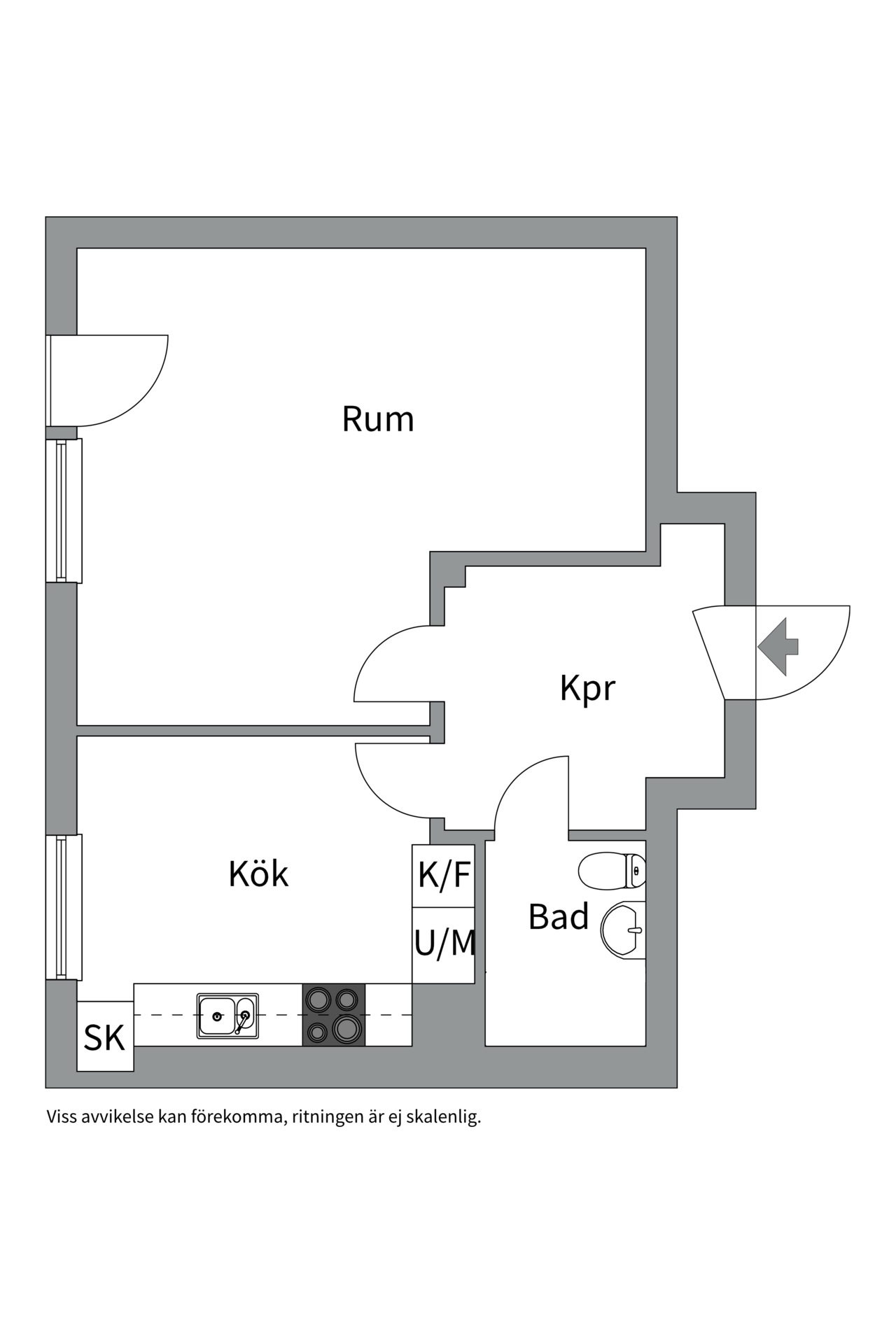 Bostadsbild från Svärdsliljegatan 5A, Till salu i Gideonsberg, Västerås