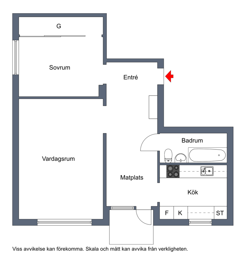 Planlösning från Tullingebergsvägen 12D, Kommande i G:a Tullingeberg, Botkyrka