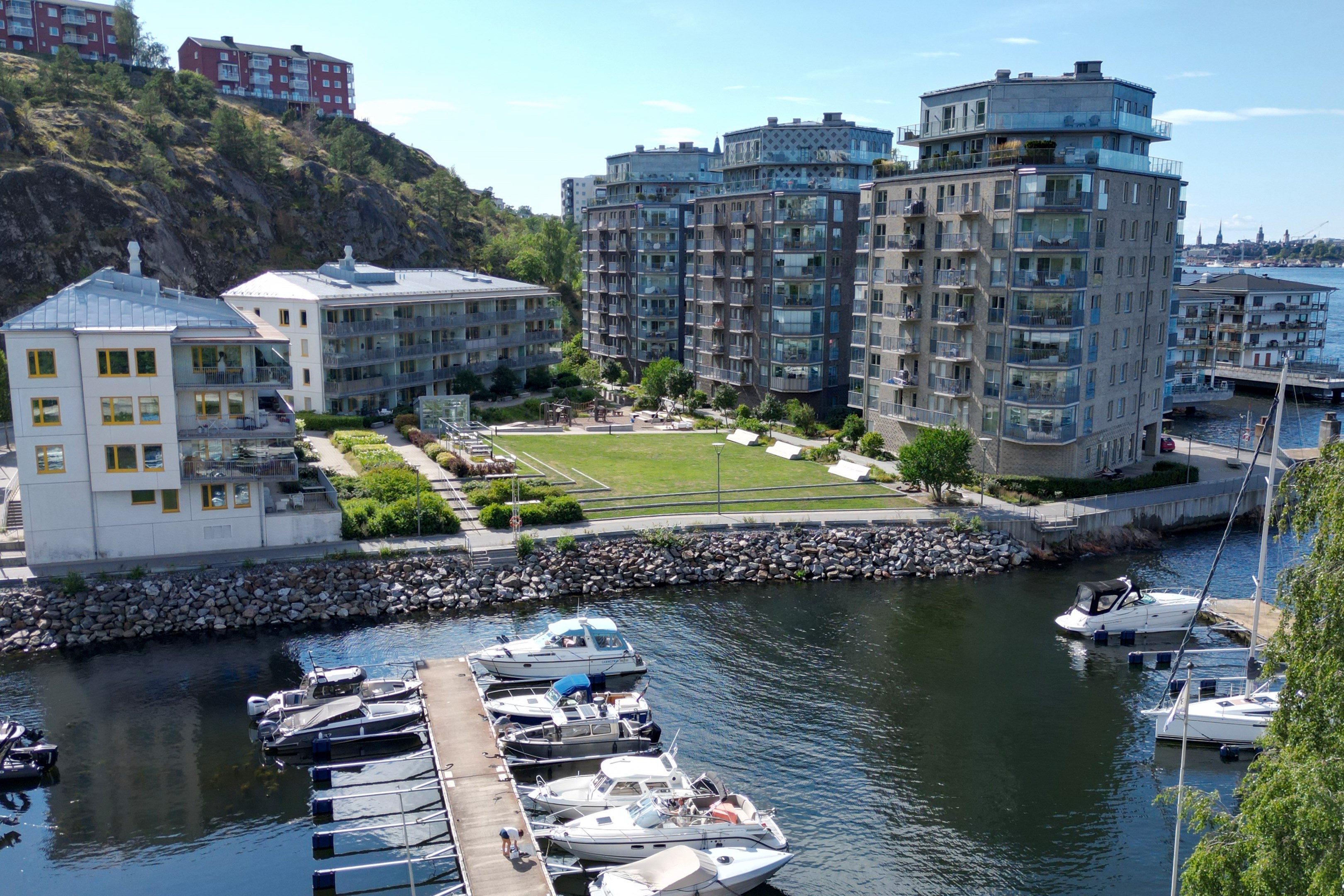 Bostadsbild från Finnbergsvägen 28, Kommande i Finnberget, Nacka