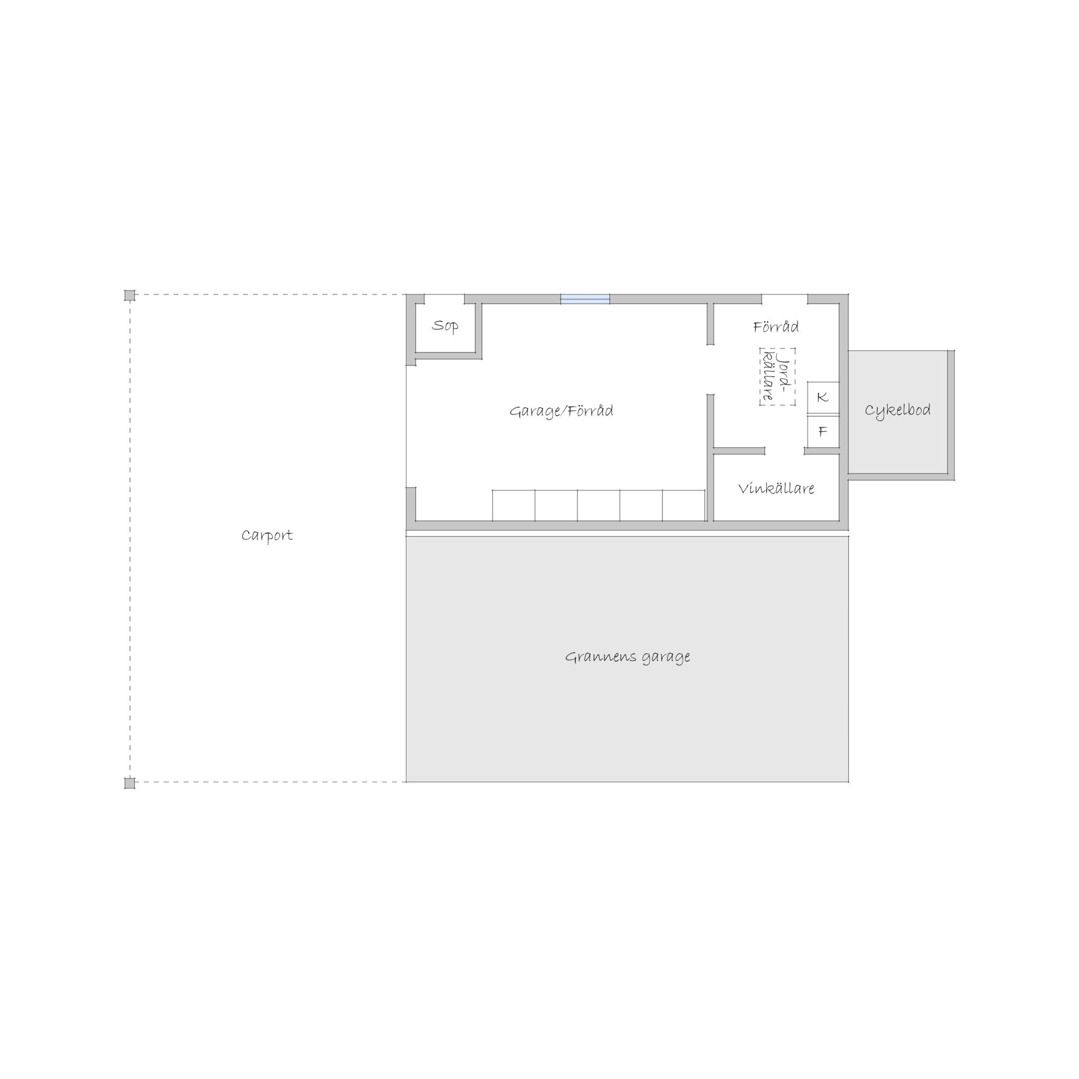 Planritning garage/carport