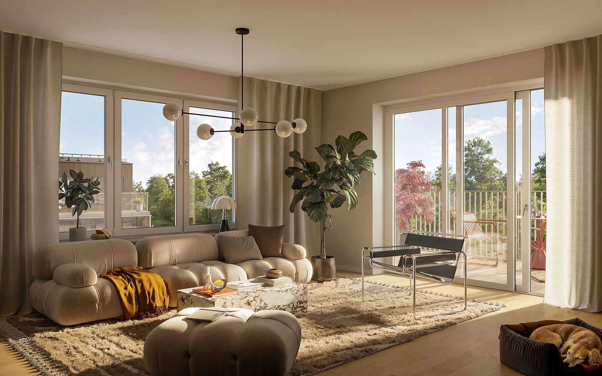 Bostadsbild från Timmer, Kommande i Rosendal, Uppsala