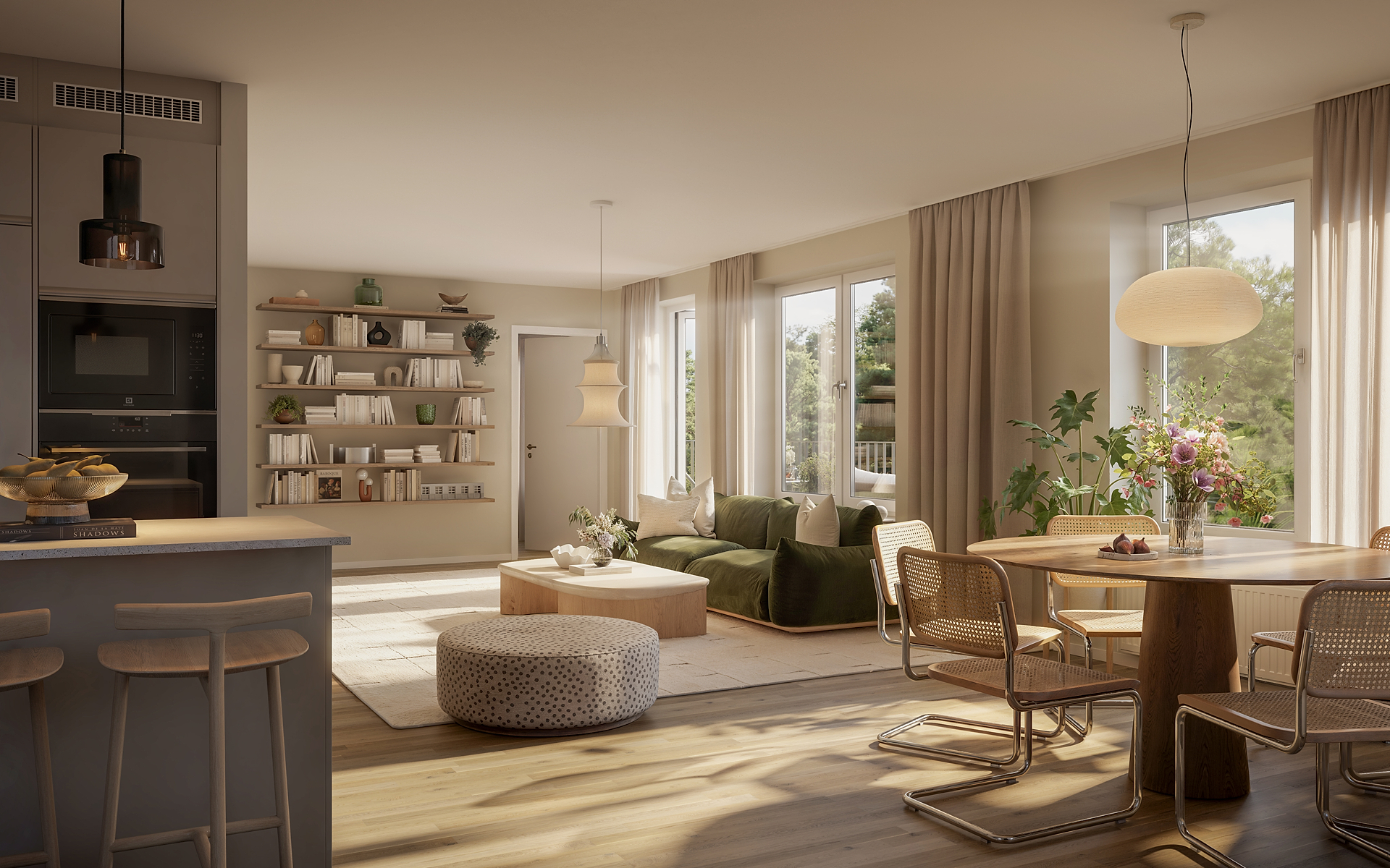 Bostadsbild från Timmer, Kommande i Rosendal, Uppsala
