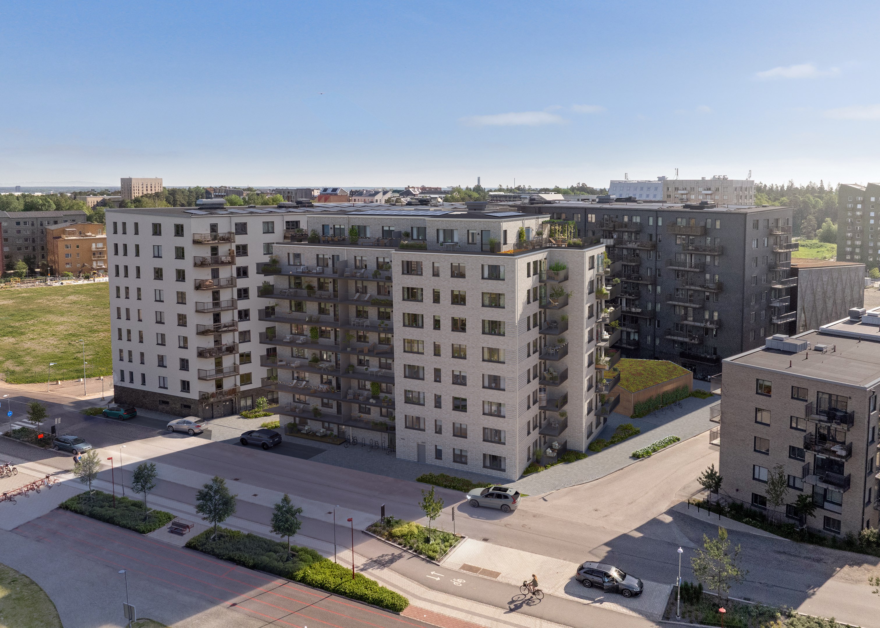 Bostadsbild från Rosendals Skogsvy, Pågående i Rosendal, Uppsala