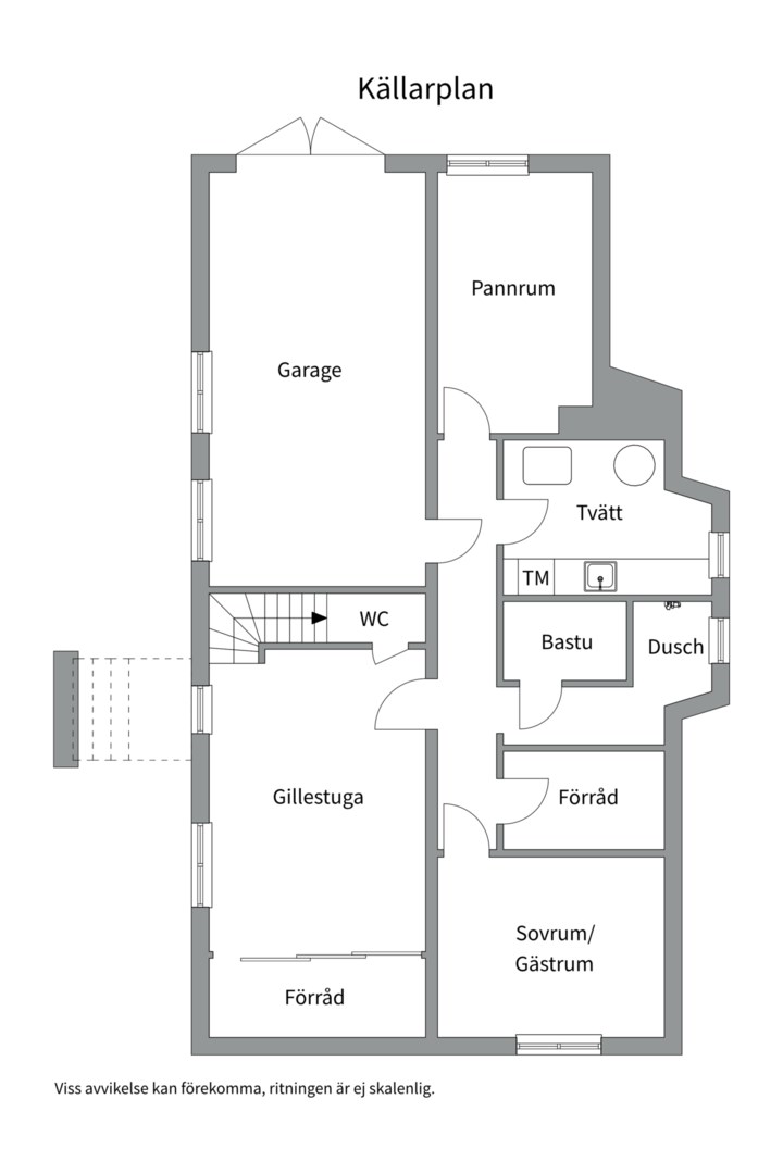 Planlösning från Bergsbrunna villaväg 2, Kommande i Bergsbrunna, Uppsala