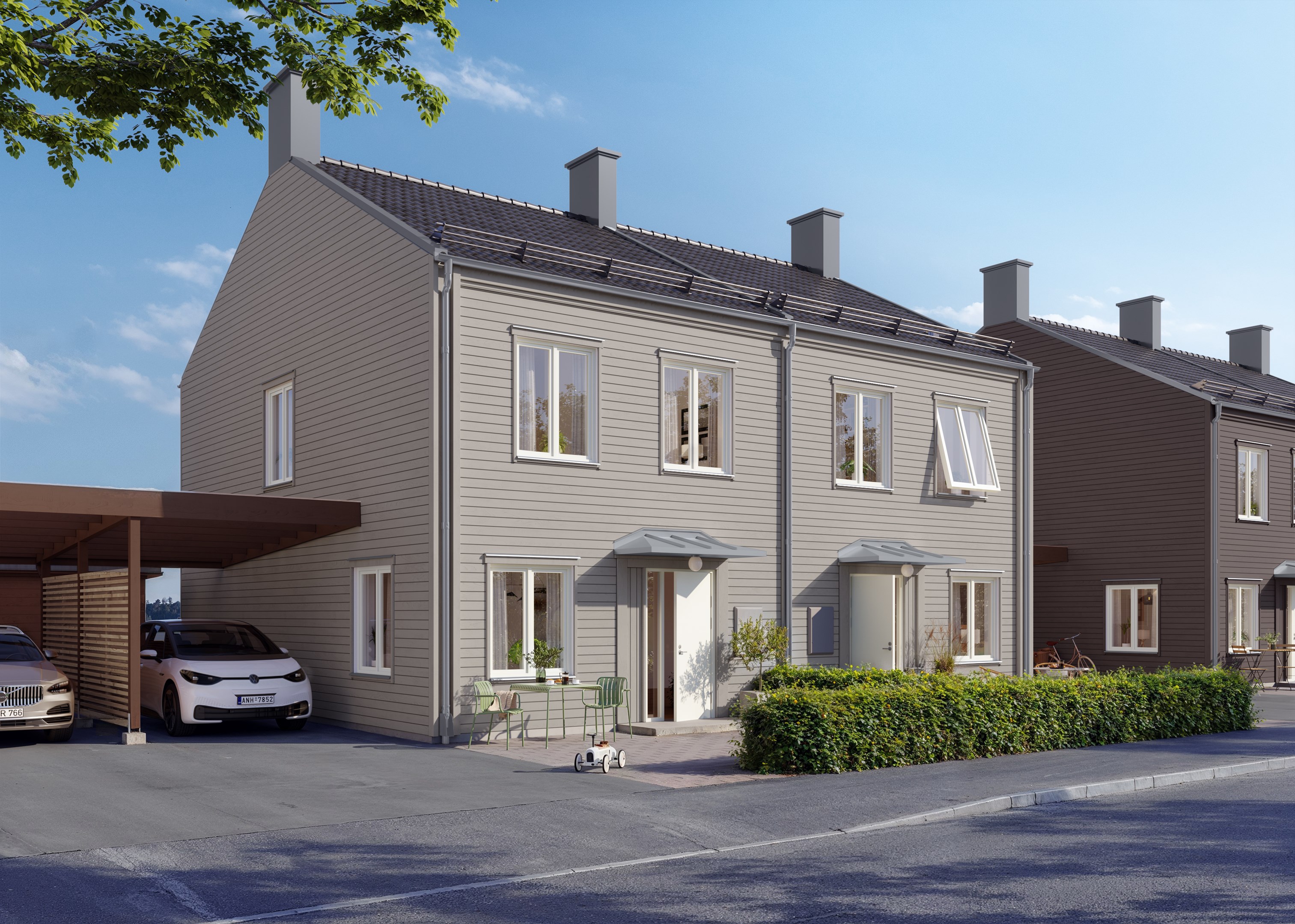 Bostadsbild från Hallonbacken, Kommande i Fullerö, Uppsala