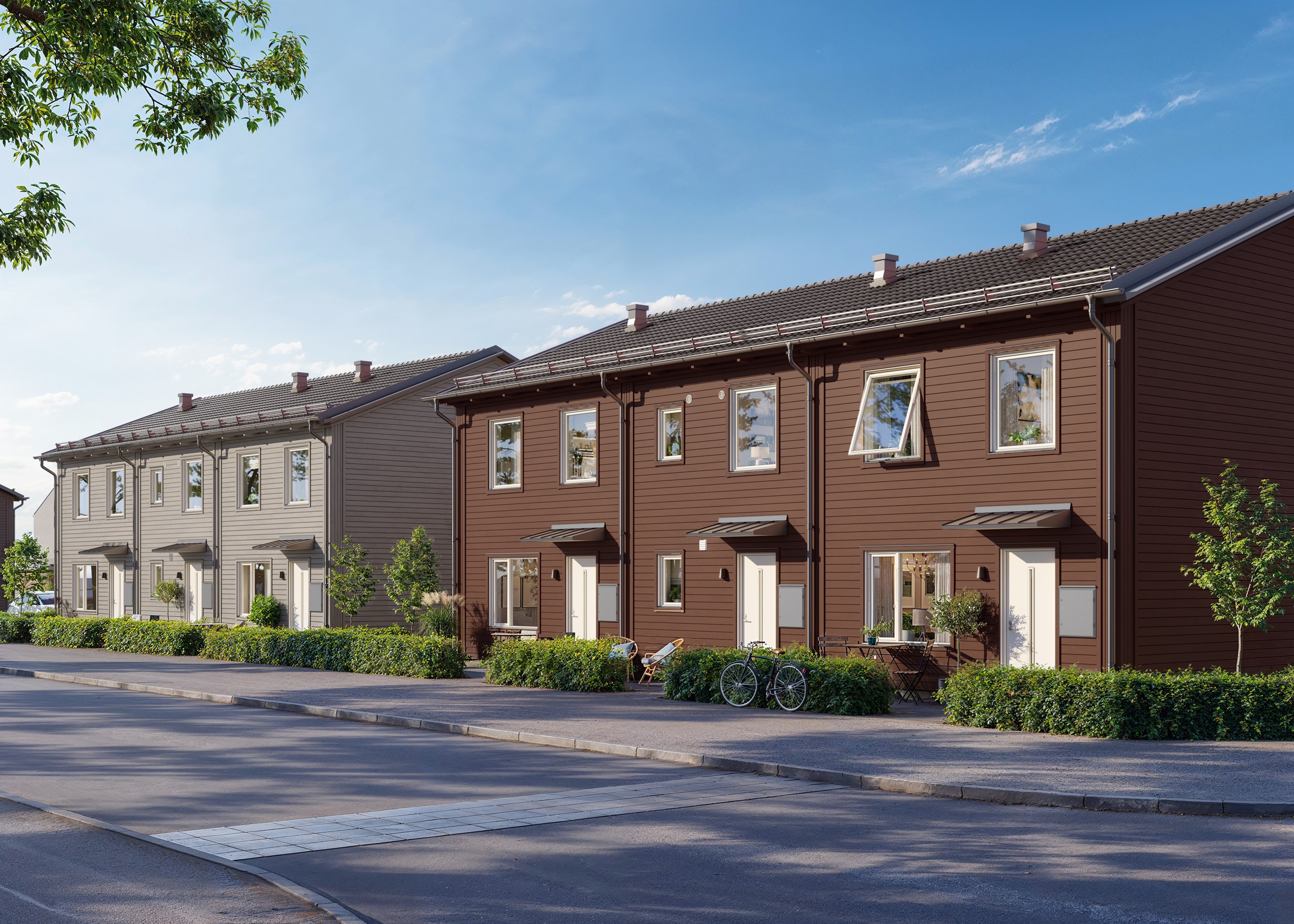 Bostadsbild från Hallonbacken, Kommande i Fullerö, Uppsala