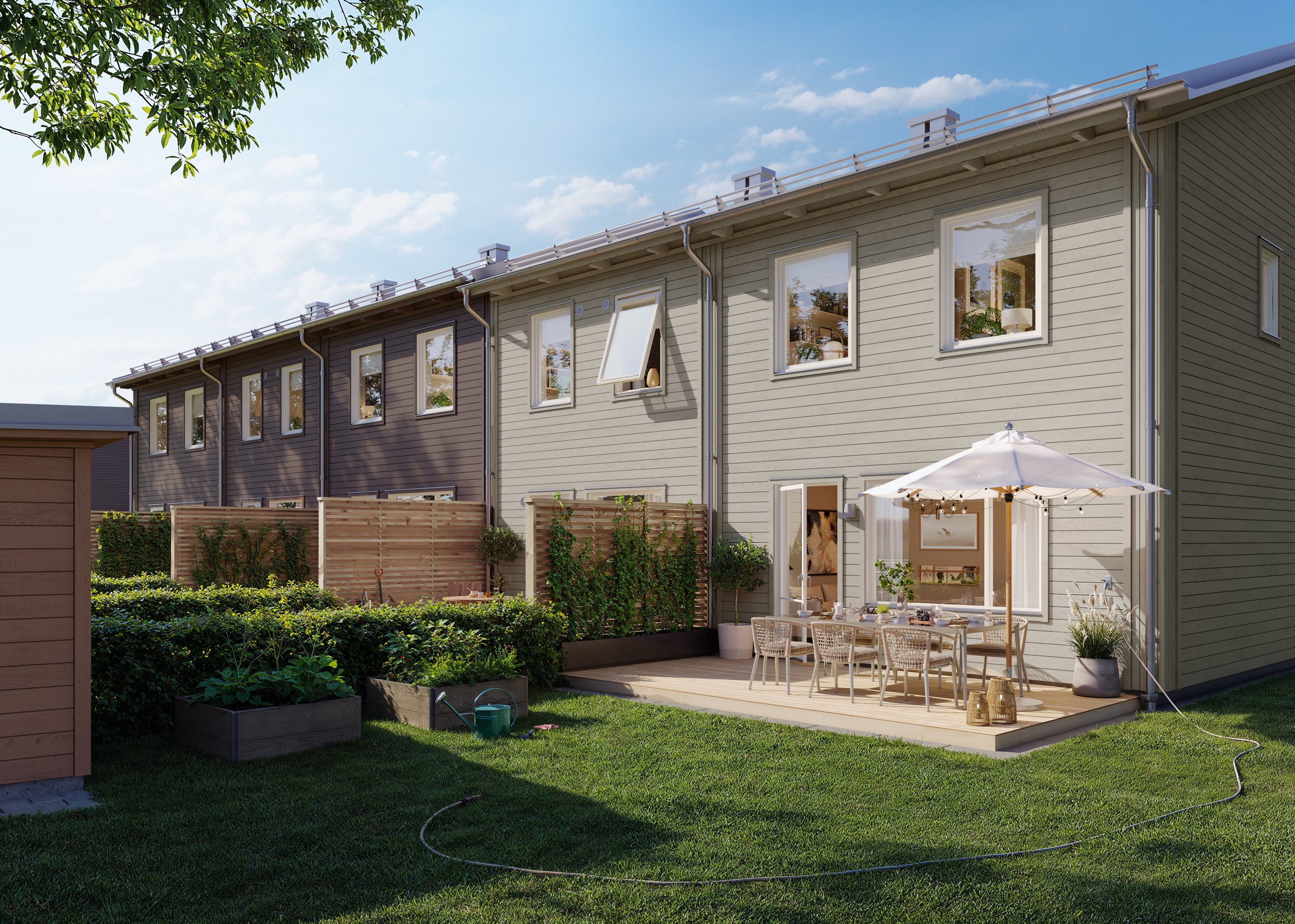 Bostadsbild från Hallonbacken, Kommande i Fullerö, Uppsala