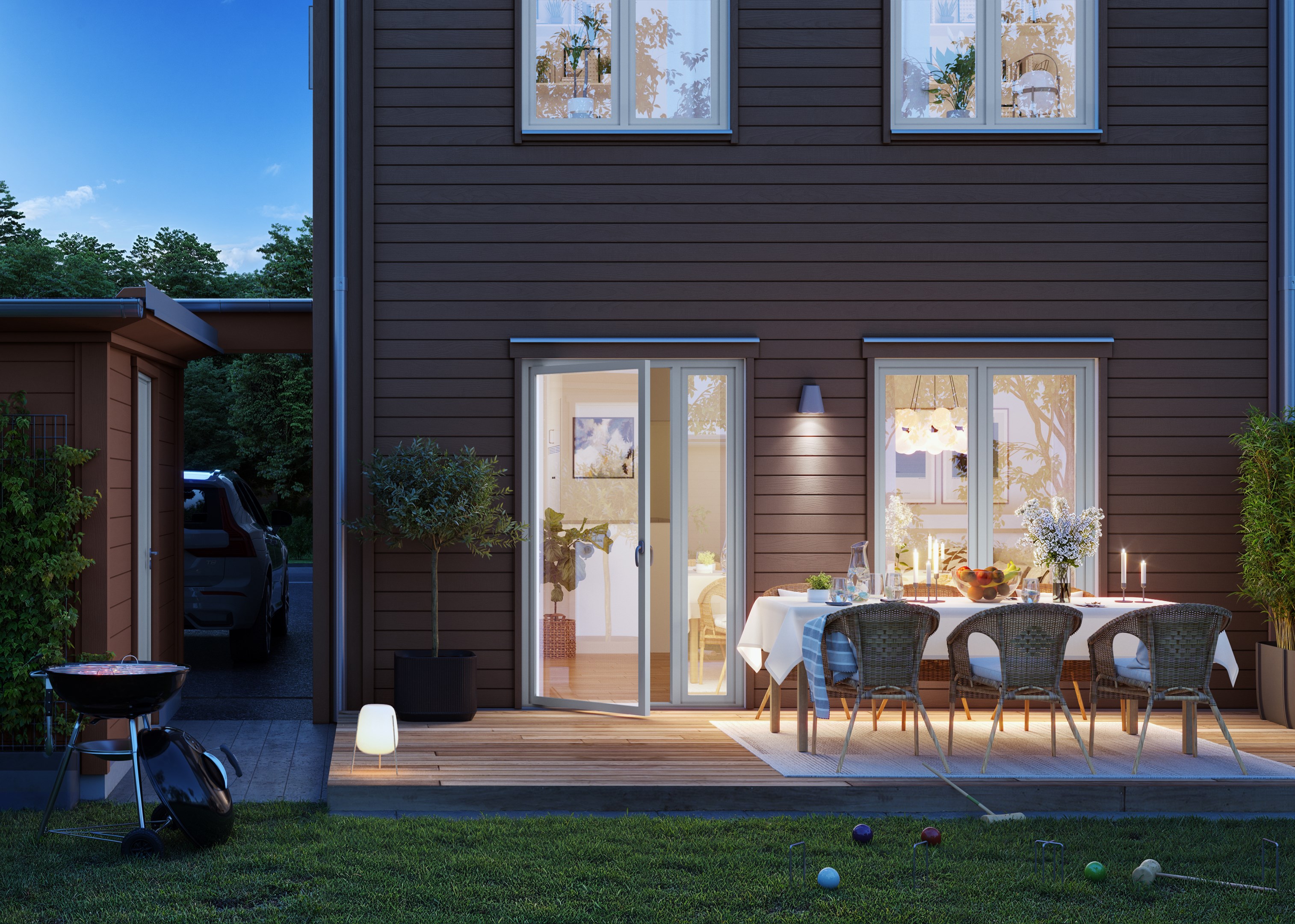 Bostadsbild från Hallonbacken, Kommande i Fullerö, Uppsala