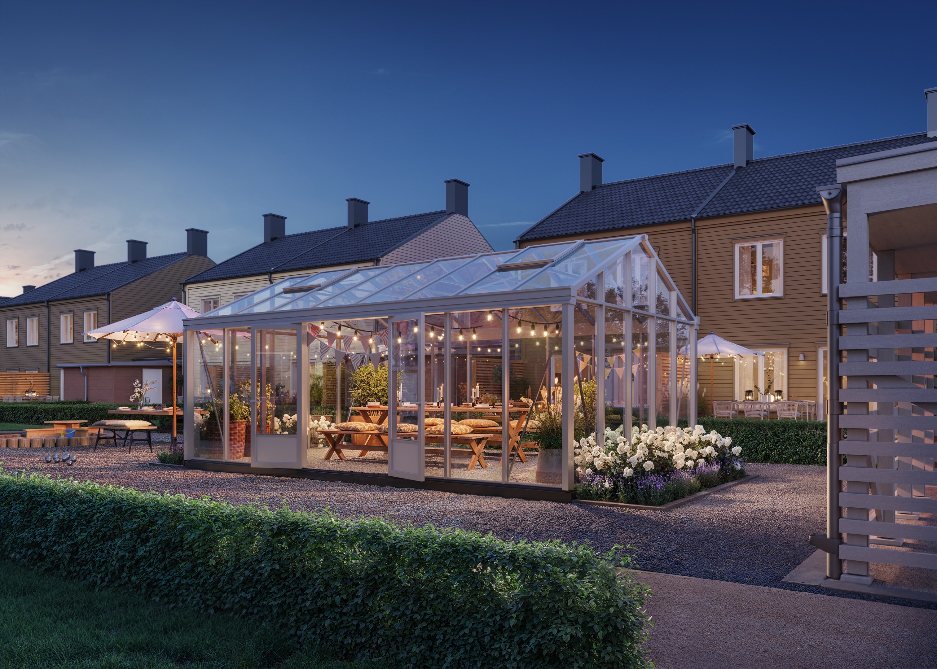 Bostadsbild från Hallonbacken, Kommande i Fullerö, Uppsala