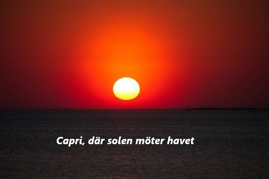 Capri där solen möter havet