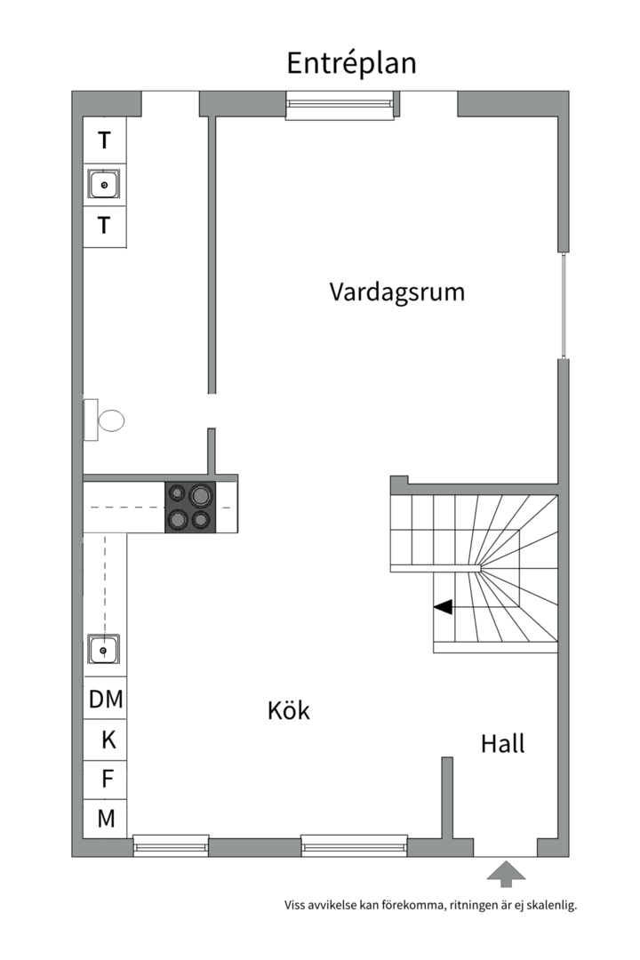 Planlösning från Lövstagatan 93, Såld i Malmaberg, Västerås