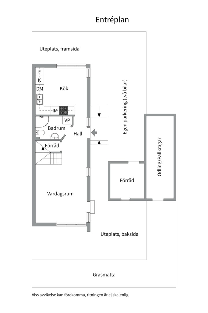 Planlösning från Klockhammarsgränd 17, Kommande i Hagsätra, Stockholm